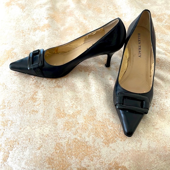 ELLEN TRACY BLACK STYLISH PUMPS - Picture 1 of 5